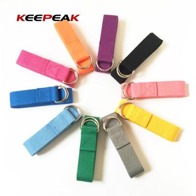 China Wear the strap& extra thick chinese metal buckle high quality manufacturer cotton carrier yoga strap for sale