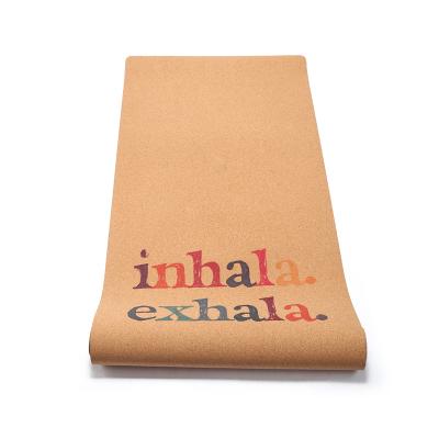 China Factory Direct Sales Wholesale Waterproof / Eco-friendly Non Slip Cork Yoga Exercise Mat Thin Single for sale