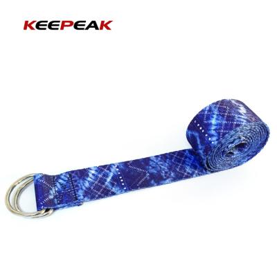 China Wear the strap& hot selling portable extra thick fitness extra thick stretching nylon carry yoga strap for sale