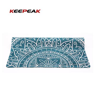 China Waterproof / Custom Print Ant Keepeak Portable Gym Exercise Yoga Mat Eco-Friendly Eco-Friendly Slip Set With Bag And Strap for sale