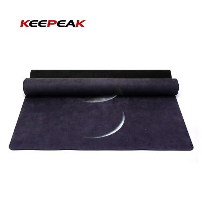 China Waterproof / New Eco-friendly Keepeak Premium Suede Microfiber Yoga Mat Eco Friendly Sublimation Printed Suede Yoga Mat for sale