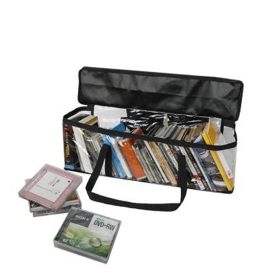 China Waterproof Black 600D Oxford CD Bag Home Use Packing Style Clear PVC Storage Bag QF231 for sale