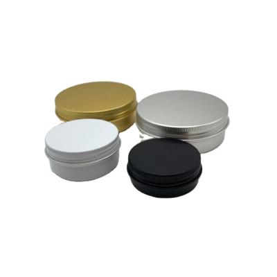 China Low Price Lip Balm Cosmetic Containers High Quality Gold Aluminum Jar For Cosmetic for sale