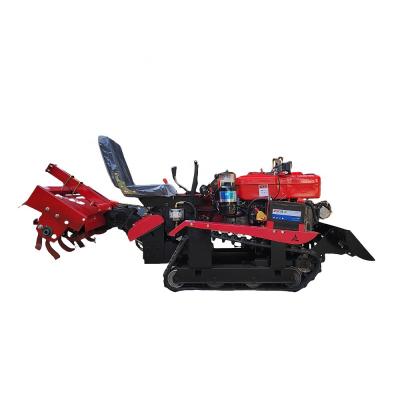 China 800 KG Diesel Crawler Rotary Tiller for Farms Enhance Your Farming Productivity for sale