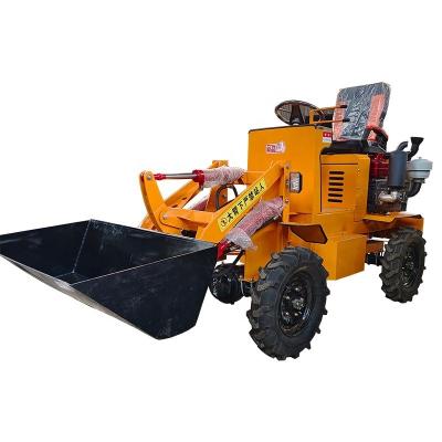 China CHANGCHAI Motor Geen Hydraulische klep 18 pk Diesel Mini Wheel Loader voor bouw Te koop