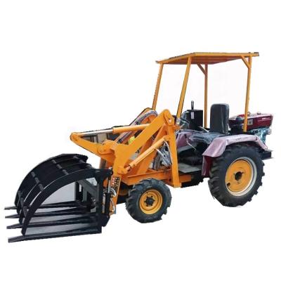 China Mini Loader with Hydraulic Valve none Wood Grapple Loader Wheel Machine Loader for sale