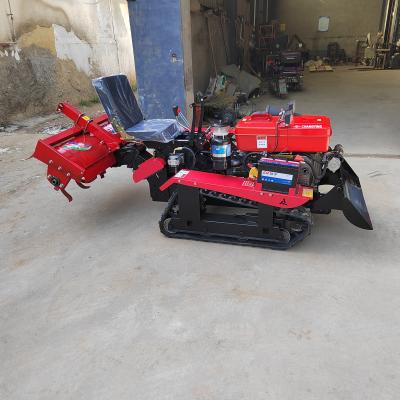 China Tiller de fazenda Vermelho preto Diesel rotativo Tiller anexos e 38hp cultivador de pomar à venda