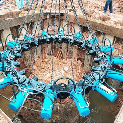 China 25 Tonnen Baggermontierte Hydraulische Vibro Pile Hammer mit geringem Energieverbrauch zu verkaufen