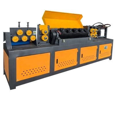 China Yellow Rebar Steel Strip Straightener Scrap Steel Wire Straightening And Cutting-Off Machine for sale