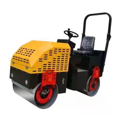 China Motor de alta potencia 600 kg Roller vibratorio de doble rueda para caminar detrás de la carretera en venta