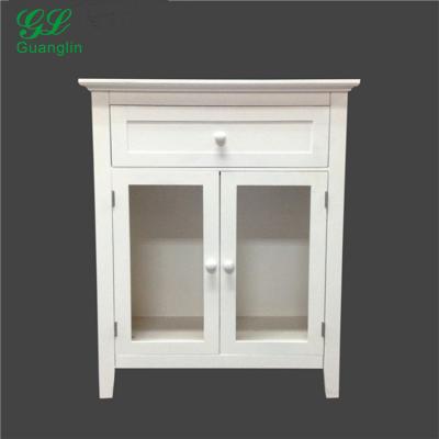 China Dongguan Supplier Eco - Friendly Solid Wood Bathroom Furniture Cabinet for sale