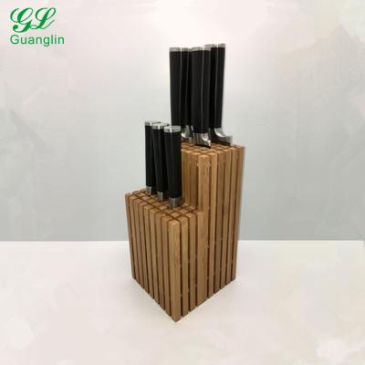 China Universal Viable Bamboo Knife Knife Block for sale