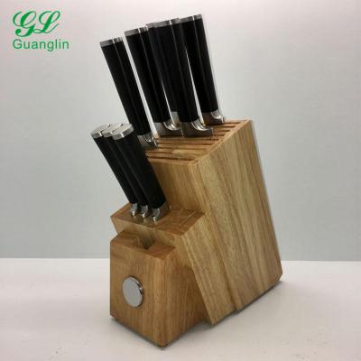 China Viable Solid Wood Magnetic 16 Slot Knife Block Set for sale