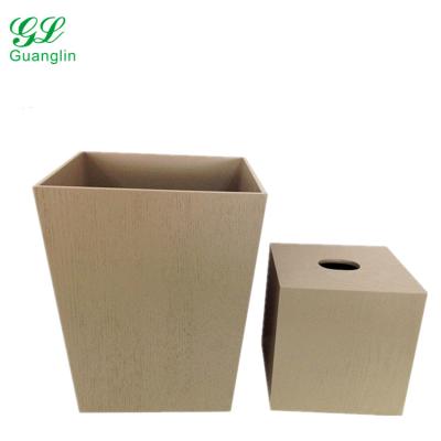 China Sustainable gray wooden bathroom set for 2pcs for sale