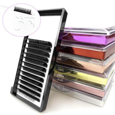 China Natural Wholesale Custom Eyelash Extension 0.20 Classic Lash Trays Individual Volume Eyelash Extensions for sale