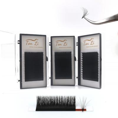 China Volume Easily Fans Hot Selling Black Mink Easy Fan Eyelash Extension High Quality Seller Eyelash Matte Extensions for sale