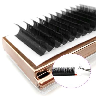 China Volume Fans Easily Make Fan Large Volume Silk Eyelash Extension Double Layers Loosen Eyelash Extension Fans for sale