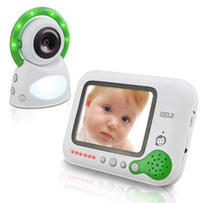 China Sitting Baby Siren Monitor 3.5 Long Range LCD Voice Video Camera Built-in Night Vision Infrared Baby Sitting Real Time Tracking for sale