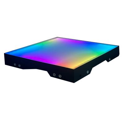 China High Brightness Popular Wedding Light 3D Abyss Portable Floor Tile LED Luminous Panel RGB 3in1 LED Mirror Dance Floor for sale