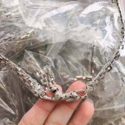 China The Other White Mini Cubic Zirconia Women Fashion Custom Made Wholesale Trendy S925 Rhodium Plated Sterling Silver Necklaces for sale