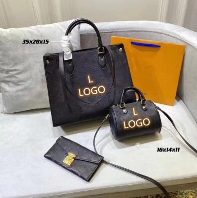 China Main Wholesale Good Quality 5A Level Portable 1:1 Perfect 3 Pcs Suit Luxury Handbags Mens Ladies Bags Brand Backpacks for sale