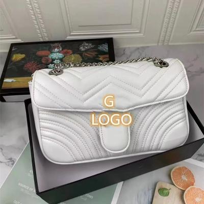 China High Quality Designer Handbags Bags Chain Level Brand Fashion 3A Famous Brands G Saddle Bags For Women for sale