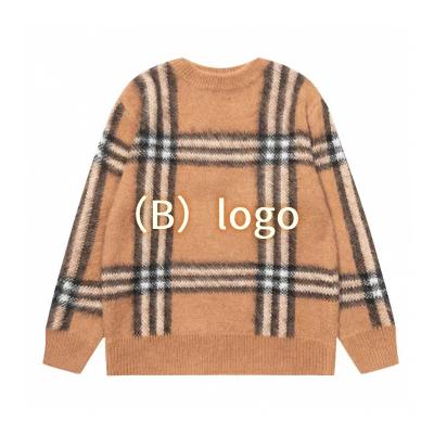 China 2022 Wholesale Brand New Product Breathable B All Kinds Of Famous Brands 100% Cotton Men's And Women's Plaid Classic Sweaters for sale