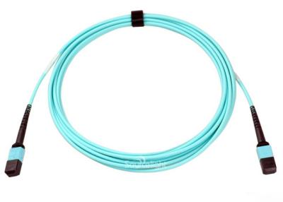 Chine Couleur optique femelle femelle d'Aqua de noyau de la corde de correction de la fibre Om3 de Mtp Mtp 12 à vendre