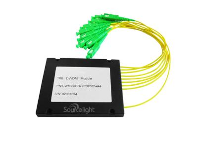 China Los ABS amarillos de 1x4 Cwdm Mux Demux mecanografían para la línea supervisión con la longitud de onda 1270 1610nm en venta