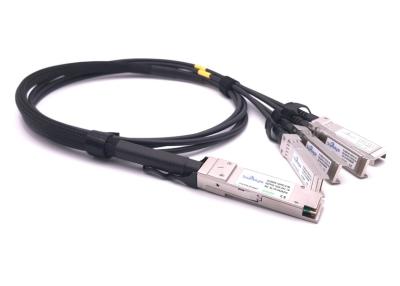 China OEM 100g Qsfp28 Dac aan 4 Directe 10g Sfp+ maakt Passieve Koperkabel vast Te koop