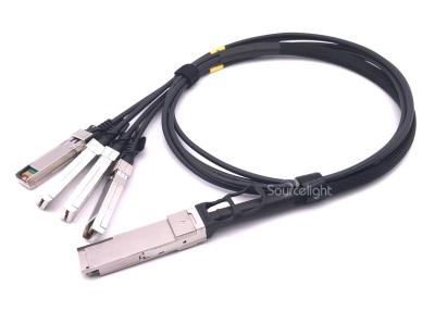 Chine Câble direct d'attache de Qsfp au câble cuivre passif de 10g 4sfp 30awg 28awg pour Data Center à vendre