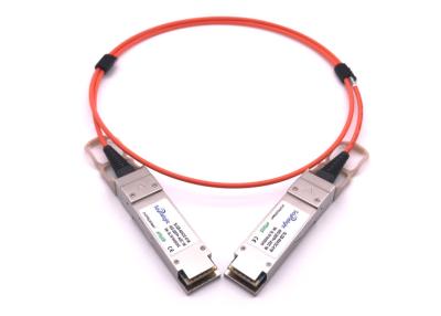 China 40GBase AOC QSFP+ verweisen Befestigung aktives Lichtleiterkabel 10 Meter 10.3G/CH Datarate zu verkaufen