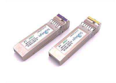 China Optischer SFP+ optischer Transceiver 10g Sfp+ Bidi 1490/1550nm 80km DDM zu verkaufen