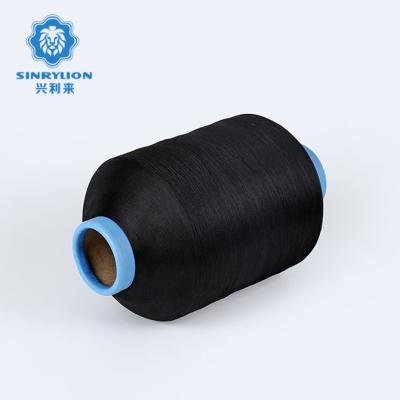 China GRS Certificate 150/48 Sustainable Recycled PTY Polyester Twist Filament Dty Textured Yarn For Weaving Label for sale