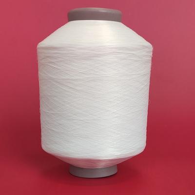 China Sustainable Factory Outlet FDY Semi Dull White Twisted 100% Recycled Polyester Yarn For Ribbon for sale