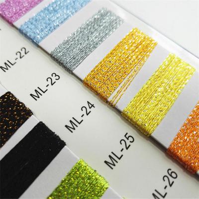 China High Tenacity Custom Colored Reflect Ml Shiny Light Bright Type Metallic Lurex Yarn For Knitting for sale