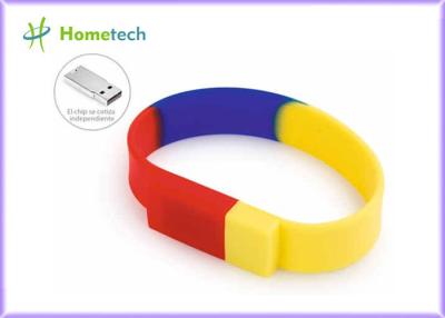 Cina Memory stick promozionale del Usb del silicone di chiavetta USB unica flessibile di Wrisband in vendita