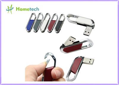 China Lederne grelle Hochgeschwindigkeitsscheibe 64gb USBs/USB-Stick 4gb USBs 2,0 mit Standard FCC RoHS zu verkaufen