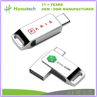 中国 Silver Waterproof Type C USB Flash Drive with Large Capacity 512GB Customized 販売のため