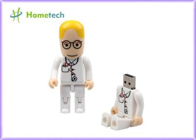 Chine Le caractère blanc USB conduit le disque de la bande dessinée U de docteur Pendrive, le bâton 8gb de mémoire de l'infirmière 16gb mignon à vendre