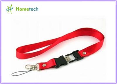 Chine l'éclair rouge d'USB de la lanière 32GB conduit la mémoire 2,0 pour le collier, gravée à vendre