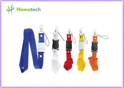 China Customize Purple Lanyard USB Flash Drives Plastic for Windows Vista for sale