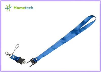 China Plasitc + Polyester Lanyard USB Flash Drives USB 3.0 Custom Printed for sale