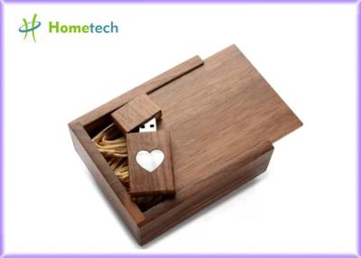 中国 FAT32 USB長方形の形の木製箱入って来2.0/3.0 16GB Wooden USB Flash Drive 販売のため