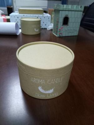 China Customized Recyclable Paper Candle Box Round Cardboard Tube Box for Candles Packaging for sale