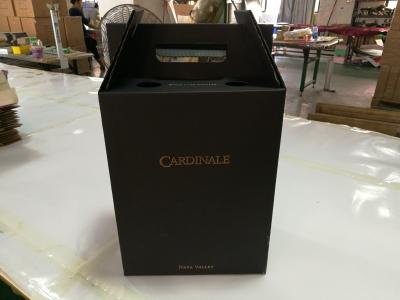 China Wholesale fancy corrugated mailer box corrugated wine box for two bottles with handle for sale