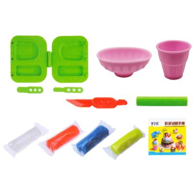 China Diy Clay Doll DIY Soft Ice Cream Making Educational Toys Dolls For Kids Baby Clay Kitchen Playdough Set - Doll for sale