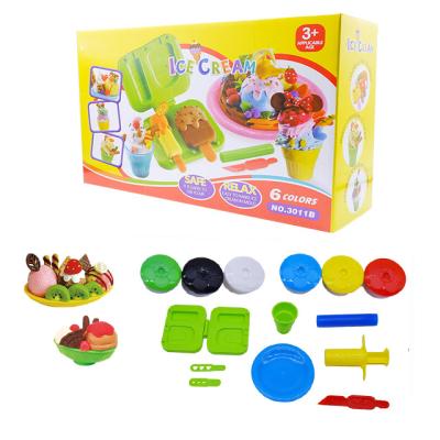 China Diy Clay Kitchen Toys Polymer Clay Tool Kit Soft Educational Playdough Molds juegos de plastilina for sale