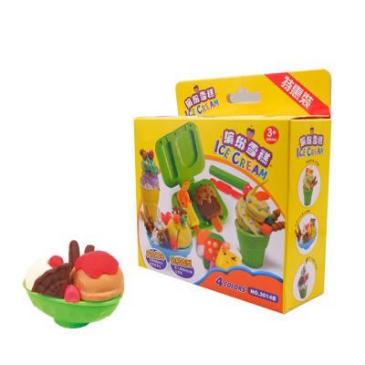 China Diy Among Us Soft Educational Toys Clay Funny Ice Cream Making Toy Kitchen Playdough Set Unicorn Toys for sale