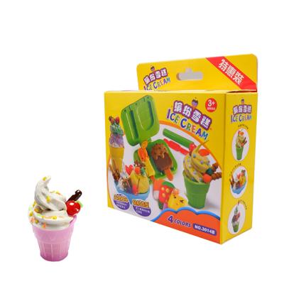 China Diy Clay Doll DIY Soft Ice Cream Making Educational Toys Dolls For Kids Baby Clay Kitchen Playdough Set - Doll for sale